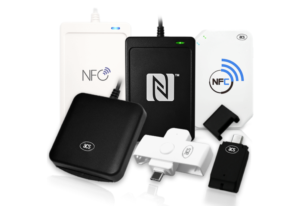 Advanced Card Systems (ACS) smart card and NFC readers for credential enrollment and identification systems