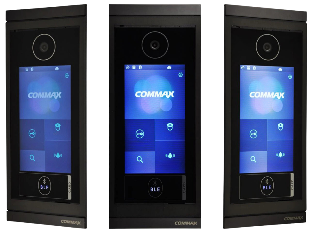 COMMAX CIOT IP video intercom door station with touchscreen display and BLE access